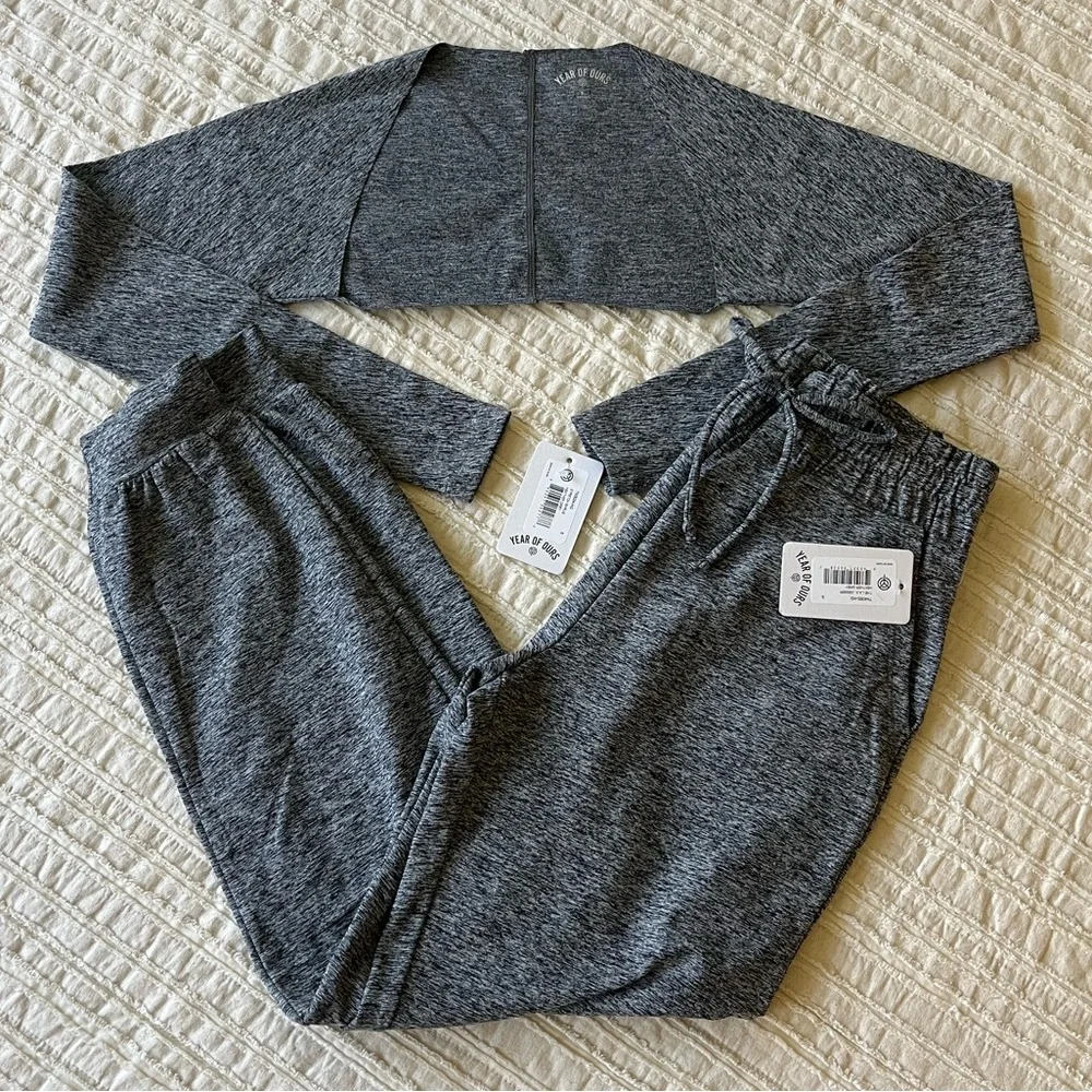 Year of Ours THE L.A.X. JOGGER & STRETCH SHRUG Size Small - Picture 2 of 16